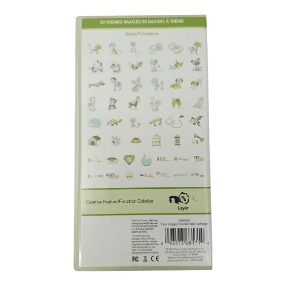 Cricut Lite Provo Craft Themed Cartridge Four Legged Friends Link Status Unknown - Picture 3 of 11